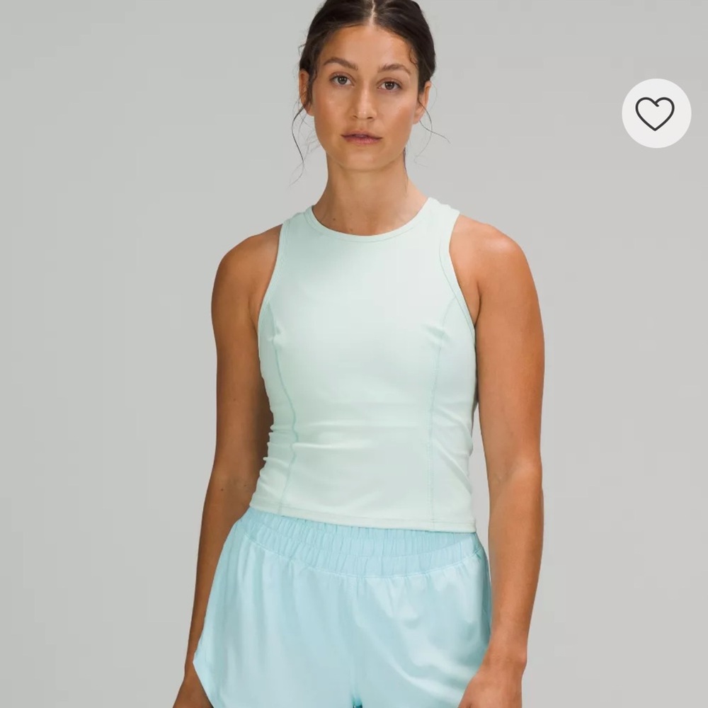 lululemon athletica Women's Nulux Racerback Cropped Run Tank (NISE) NWT - Picture 3 of 4